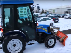 snowplough with plate for tractor lns 190 a