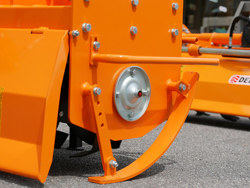 heavy rotavator tiller for tractors working width 180cm for soil preparation mod dfh 180