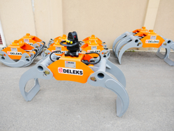 log grapple with fixed pendulum rotator for minidiggers and forest cranes dk 16 gr 30f