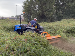 flail mower with hydraulic sideshift leopard 180 sph