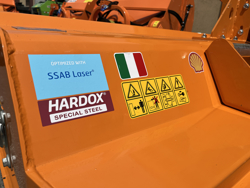 flail mower with hydraulic sideshift leopard 180 sph