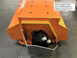 forestry mulcher of 100cm for mini excavators hydraulic shredder mod arm 100