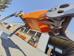 log grapple mini diggers forest crane or manure loading dk 18