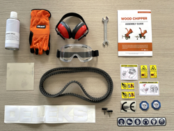 petrol chipper shredder woodchipper with engine dk 900 honda