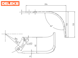 heavy rotavator tiller for tractors working width 220cm for soil preparation mod dftr 220
