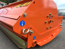 adjustable sideshift flail mower for medium sized tractors shredder mulcher mod tigre 160