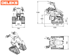reversible crawler walking tractor kama 420cc