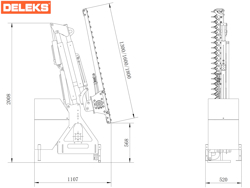 tractor mounted hedge cutter airone