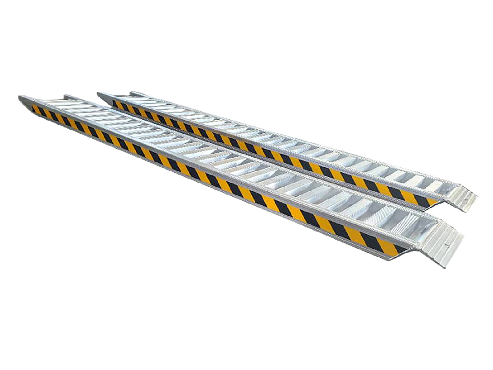 2 aluminum loading ramps 3.0 m for mini excavator or tractor