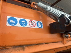 snowblade with plate for tractor ln 200 a refurbished 40