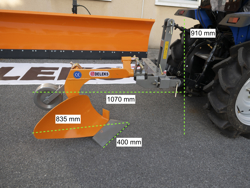 aratro singolo con ruotino per trattore tipo goldoni o carraro mod dp 20