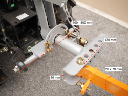 aratro voltaorecchio per trattori tipo kubota o pasquali mod drp 25