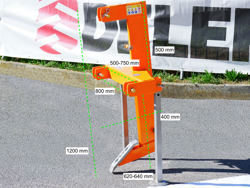 ripuntatore singolo ripper per trattore agricolo mod dr 60