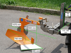 aratro singolo per trattori tipo kubota o iseki mod dp 16