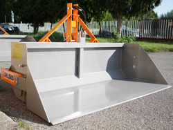 pala idraulica per trattore con benna rinforzata da 180cm e attacco 3 punti mod pri 200 h