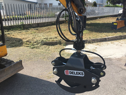 pinza per legna da 4qli per miniescavatori gru o caricaletame mod dk 10