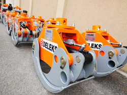 pinza oleodinamica da 10qli per tronchi per gru miniescavatori o caricaletame mod dk11 c