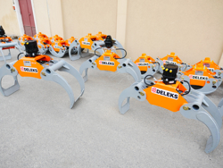 pinza oleodinamica da 10qli per tronchi per gru miniescavatori o caricaletame mod dk11 c