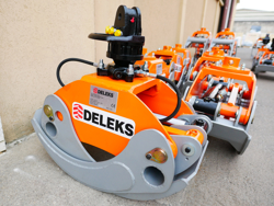 pinza per legna da 20qli con rotore flangiato per escavatore mod dk 16 gr 30f