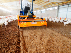 fresa miscelatrice per lettiere di allevamenti avicoli pavo 160