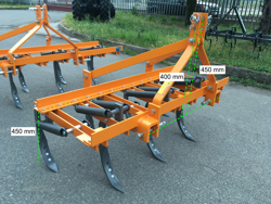 estirpatore per trattore larghezza 169cm a 7 ancore tiller per la lavorazione del terreno mod de 165 7