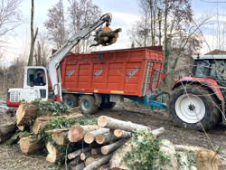 pinza per legna da 20qli con rotore flangiato per escavatore mod dk 16 gr 30f