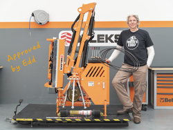 braccio decespugliatore idraulico per trattore trincia o barra tosasiepi mod airone 80