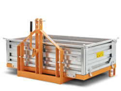 benna con sponde apribili per trattrice agricola t 1600