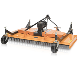 piatto rasaerba a 3 lame per trattore agricolo 1 8m di taglio effetto mulching dm 180