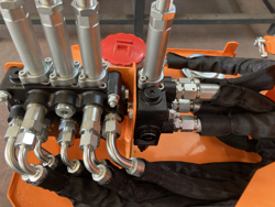 braccio decespugliatore idraulico per trattore trincia o barra tosasiepi mod airone 80