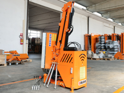 braccio decespugliatore idraulico per trattore trincia o barra tosasiepi mod airone 60
