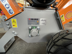 biotrituratore a scoppio professionale per la produzione di cippato mod dk 500 bs