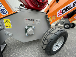 biotrituratore a scoppio professionale per la produzione di cippato mod dk 500 honda