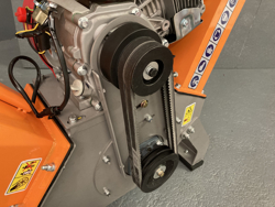 biotrituratore a scoppio professionale per la produzione di cippato mod dk 500 honda