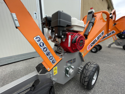 biotrituratore a scoppio professionale per la produzione di cippato mod dk 500 honda
