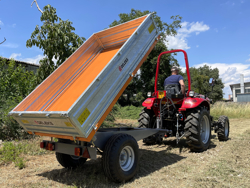 rimorchio agricolo trilaterale omologato per trattore mod rm 14 t3