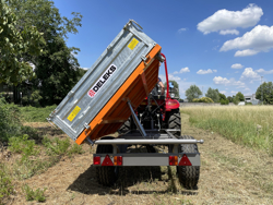 rimorchio agricolo trilaterale omologato per trattore mod rm 14 t3