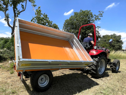 rimorchio agricolo trilaterale omologato per trattore mod rm 14 t3