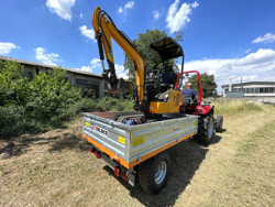 rimorchio agricolo trilaterale omologato per trattore mod rm 14 t3