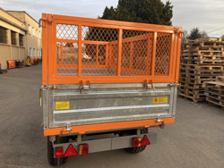 rimorchio agricolo trilaterale omologato per trattore mod rm 14t3s