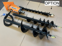rotore idraulico per trivella su miniescavatore mod zhd