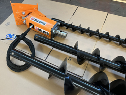 rotore idraulico per trivella su miniescavatore mod zhd