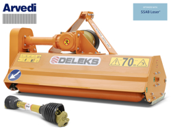 trincia a mazze per trattore 140cm di taglio serie leggera per erba e vigneto mod lince 140