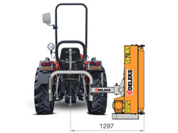 trincia argini a mazze leggera polivalente per trattore mod volpe 120