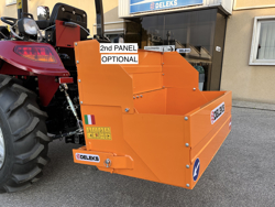 paletta 120cm con ribaltamento a leva per trattore pala meccanica mod bucket 120 l