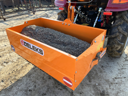 paletta 120cm con ribaltamento a leva per trattore pala meccanica mod bucket 140 l