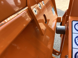 paletta 120cm con ribaltamento a leva per trattore pala meccanica mod bucket 140 l