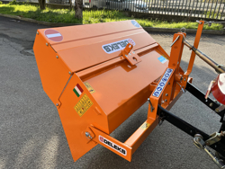 paletta 120cm con ribaltamento a leva per trattore pala meccanica mod bucket 140 l