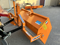 paletta 120cm con ribaltamento a leva per trattore pala meccanica mod bucket 140 l