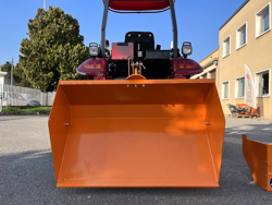 paletta 120cm con ribaltamento a leva per trattore pala meccanica mod bucket 140 l
